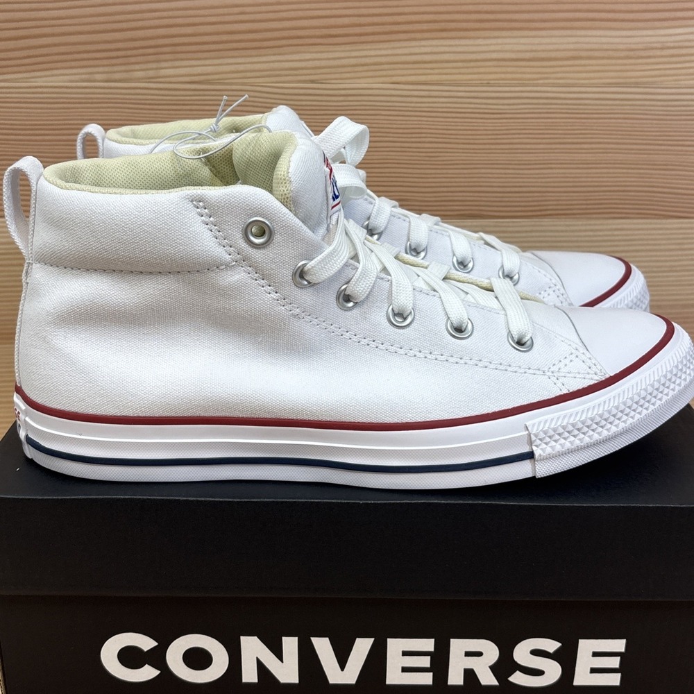 Converse CT Street Mid Sneakers White Natural 149546F Men's  8.5 Womens Sz 10.5
